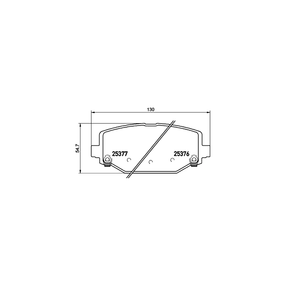 ALFA ROMEO FIAT LANCIA 0060 765 020 Rear Axle Disc Brake Pad