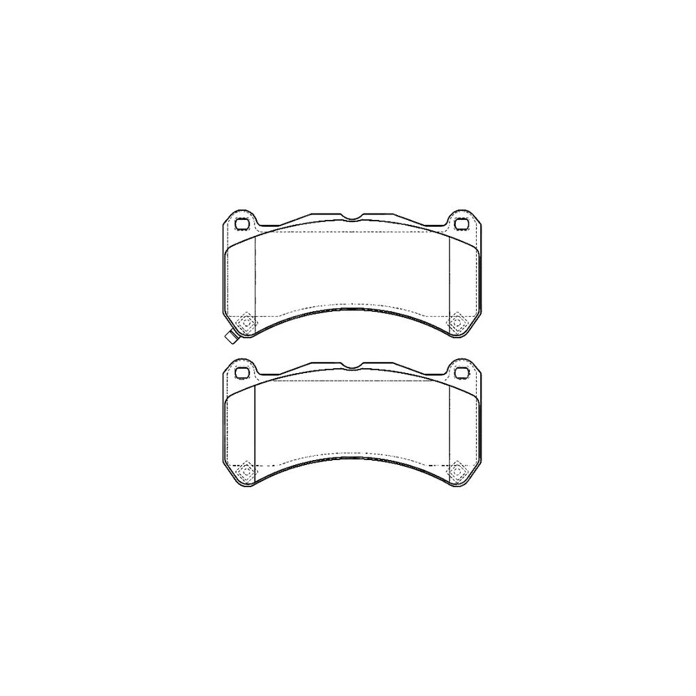 TOYOTA 04465-12430 Front Axle Disc Brake Pad