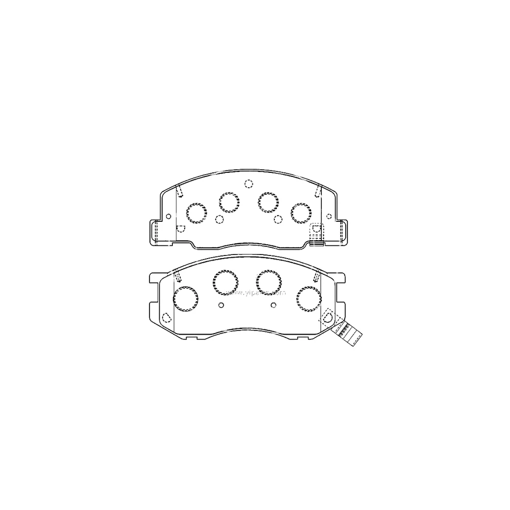 TOYOTA 04465-28350 Front Axle Disc Brake Pad