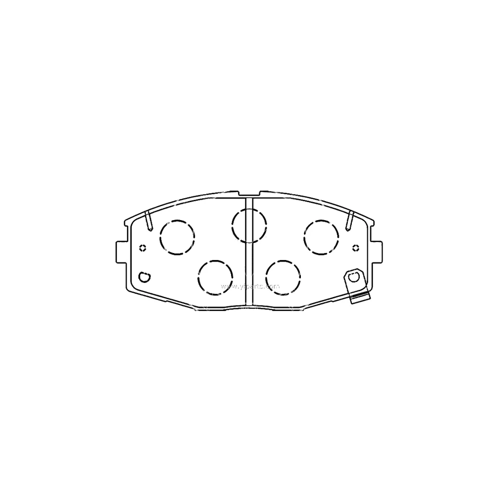 TOYOTA 04465-30070 Front Axle Disc Brake Pad