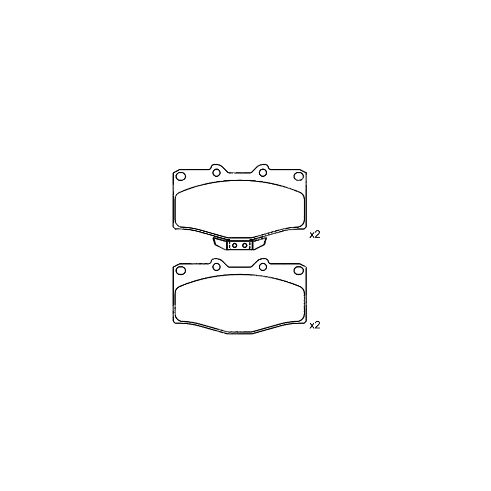 TOYOTA 04465-35030 Front Axle Disc Brake Pad