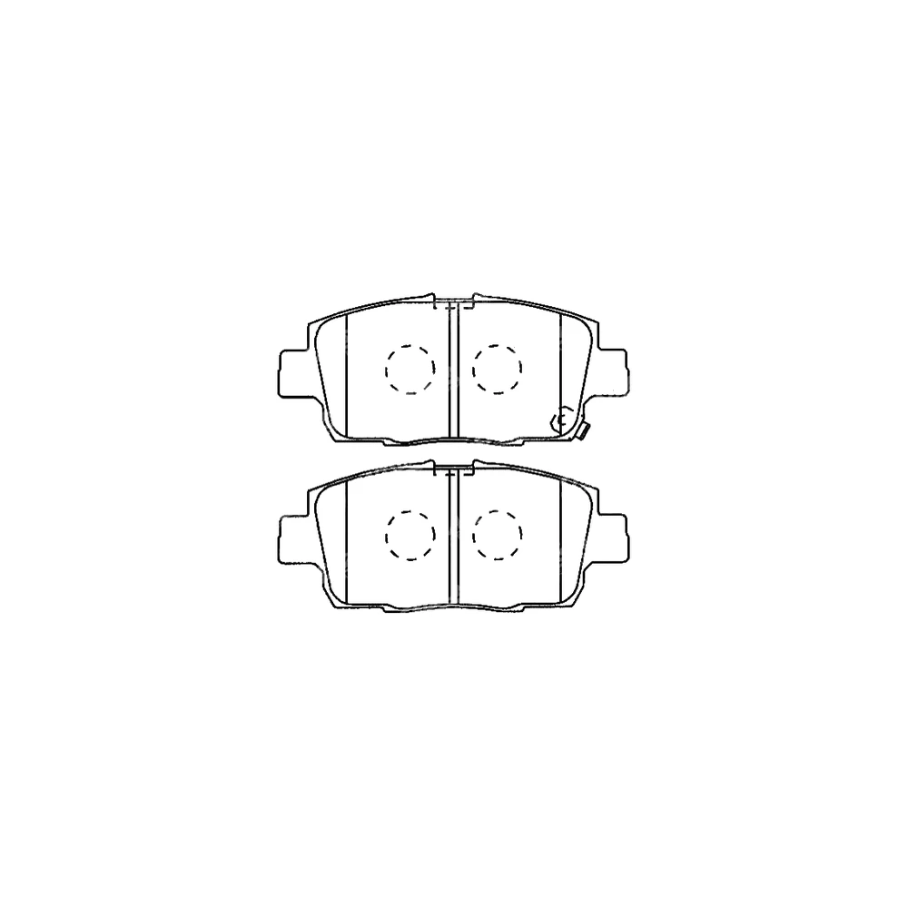 TOYOTA 04465-52210 Front Axle Disc Brake Pad