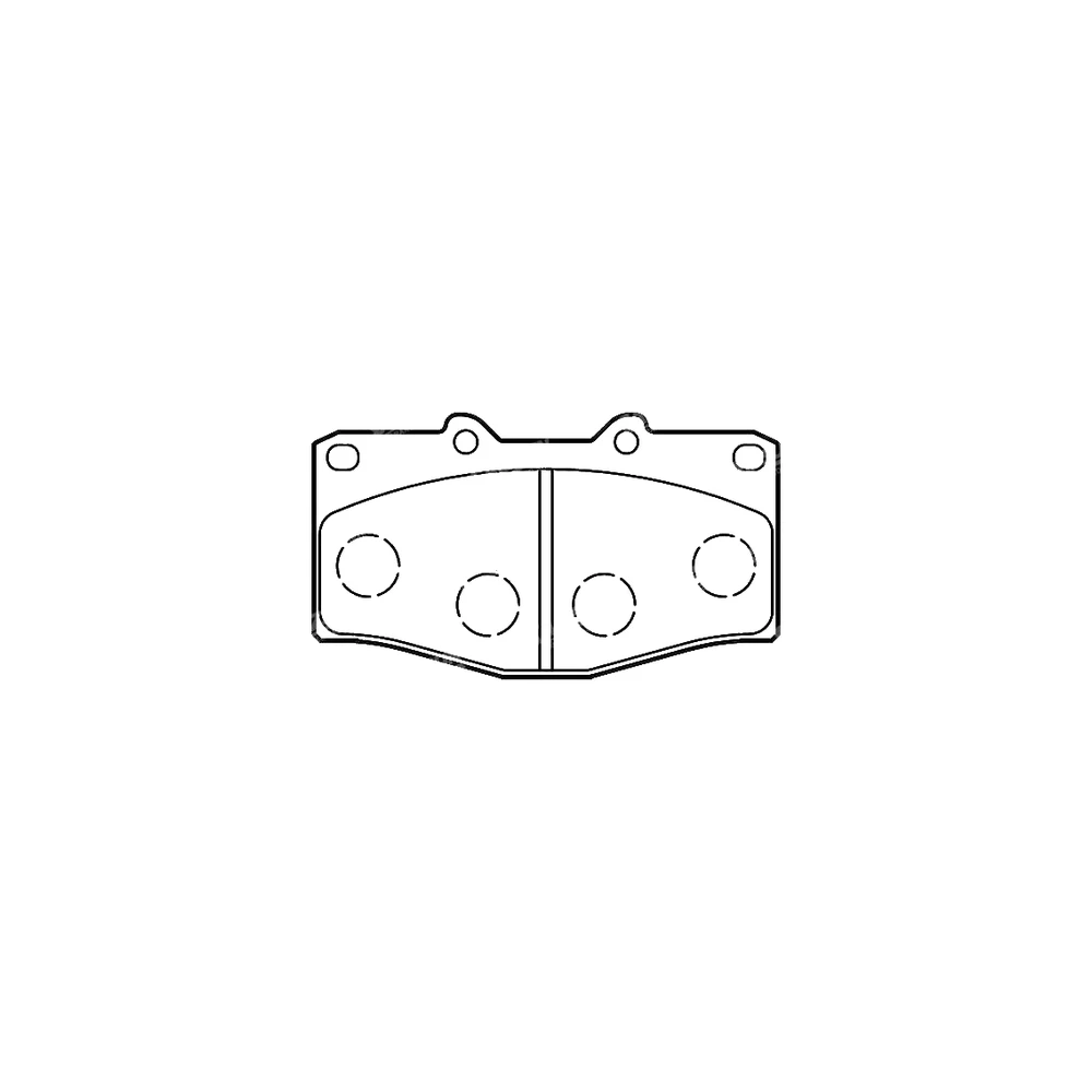 TOYOTA 04465-65010 Front Axle Disc Brake Pad