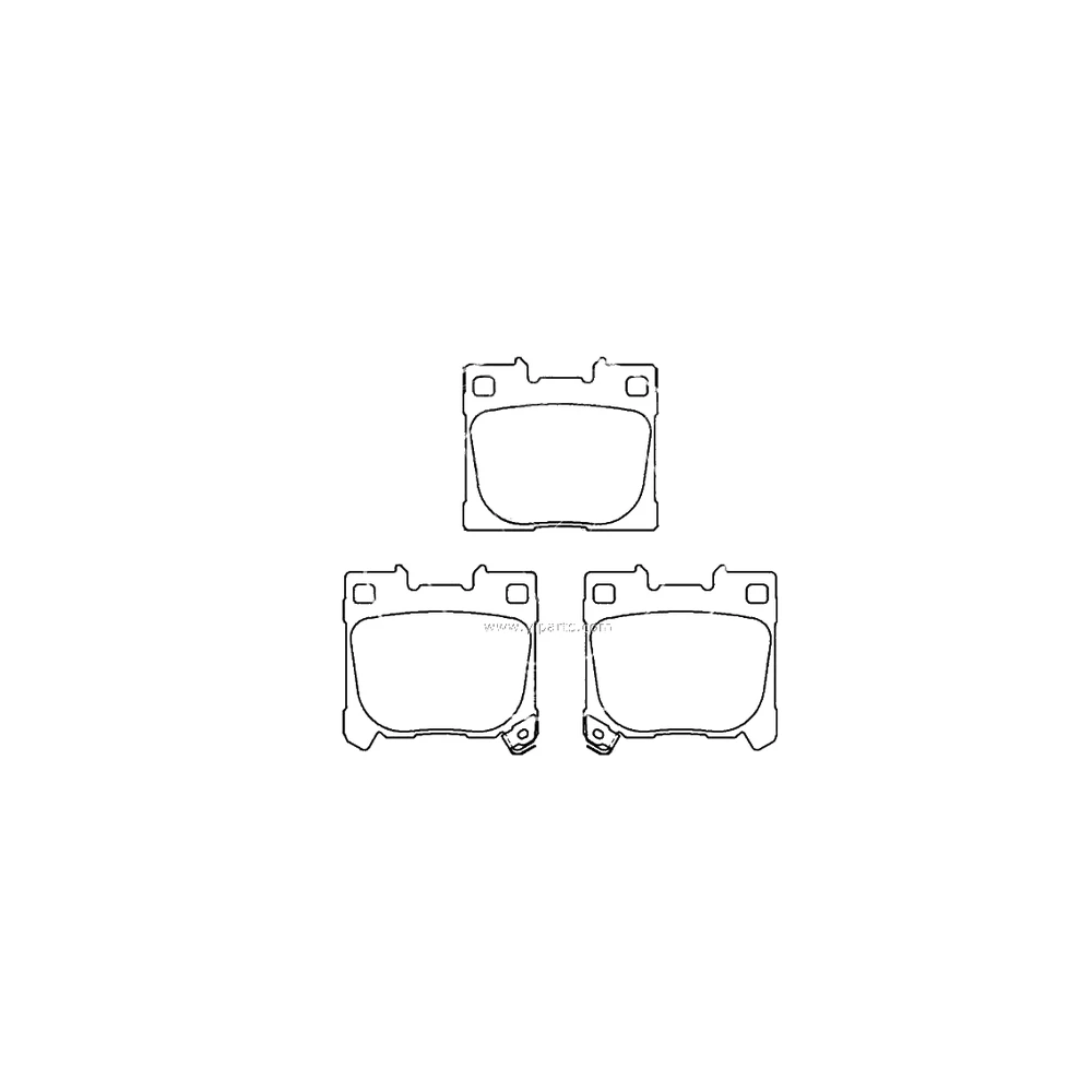 TOYOTA 04466-52200 Rear Axle Disc Brake Pad