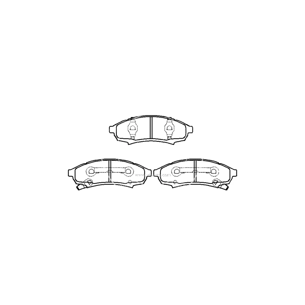 BUICK CHEVROLET OLDSMOBILE PONTIAC 12321442 Front Axle Disc Brake Pad