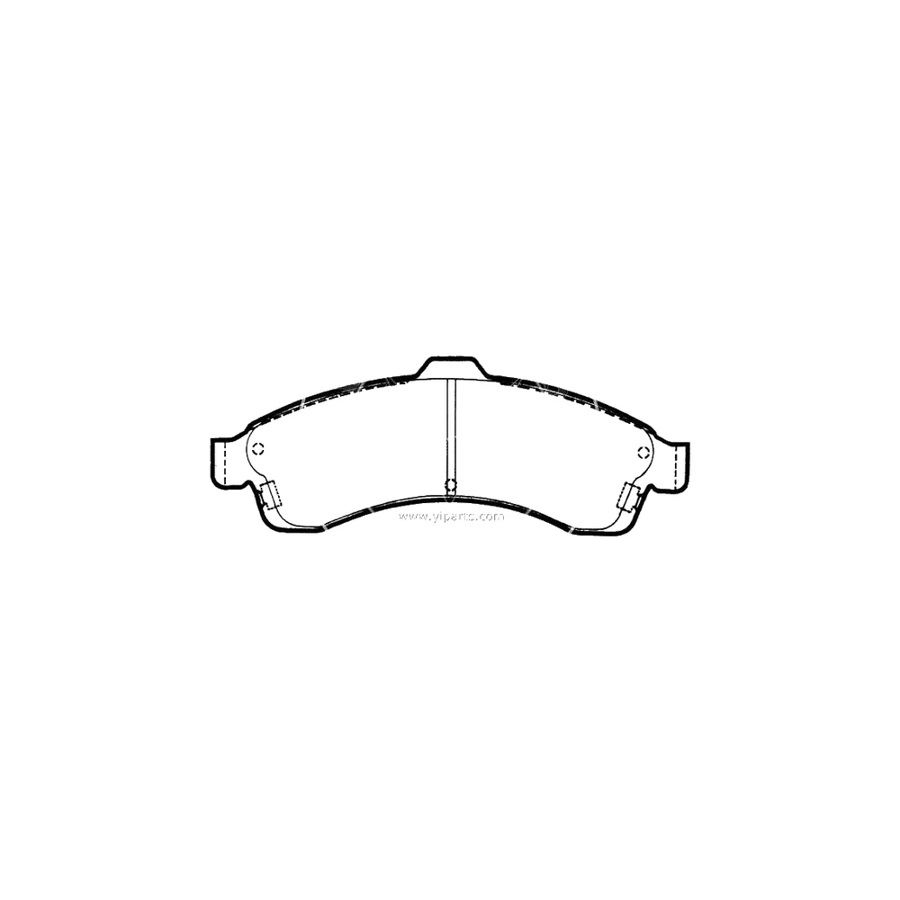 CHEVROLET ISUZU SAAB GMC 12497782 Front Axle Disc Brake Pad