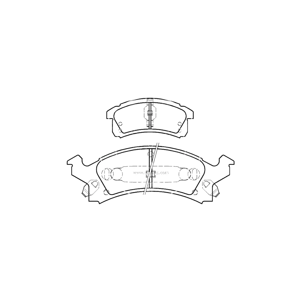 BUICK CHEVROLET OLDSMOBILE PONTIAC 12510005 Front Axle Disc Brake Pad