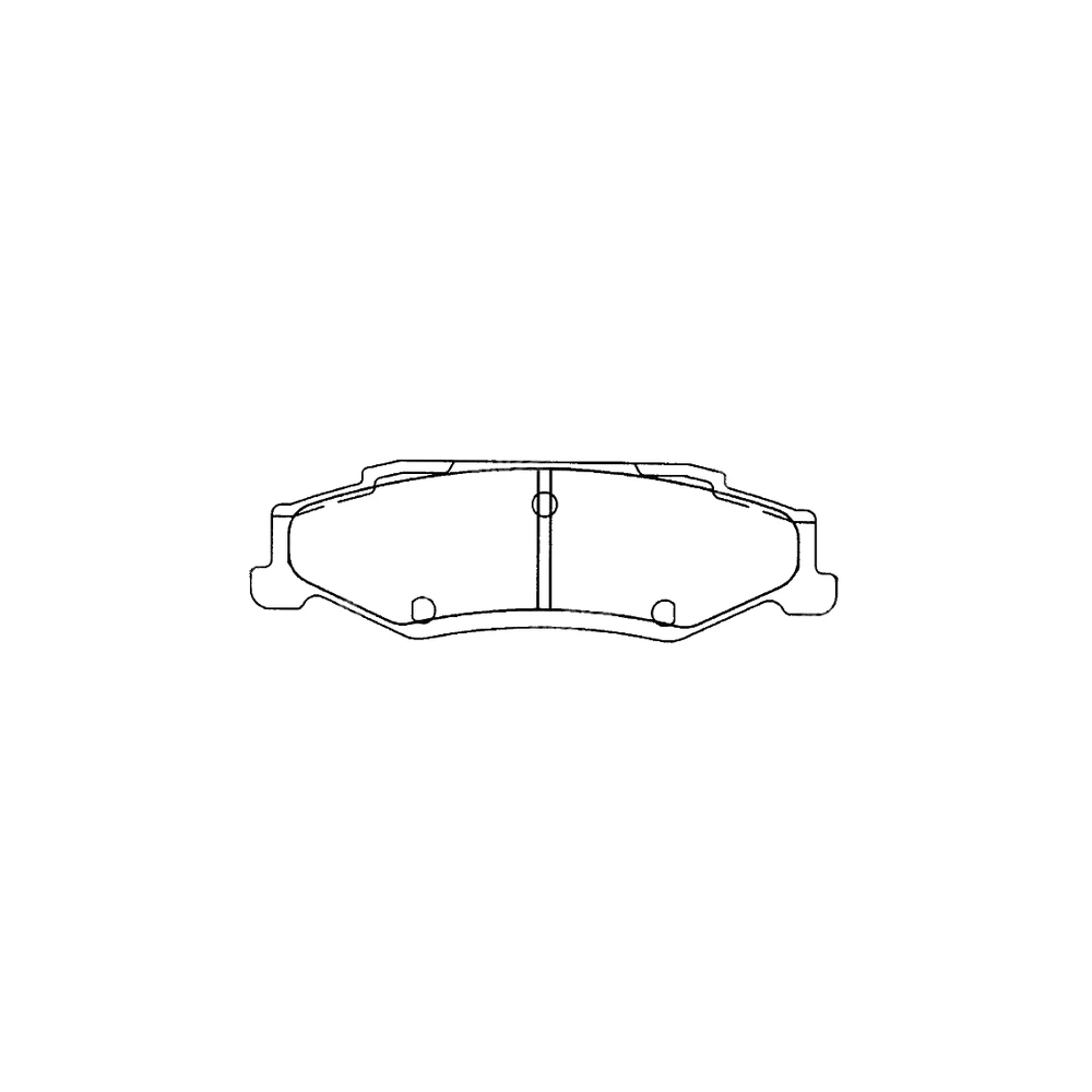 CADILLAC CHEVROLET 12530688 Rear Axle Disc Brake Pad