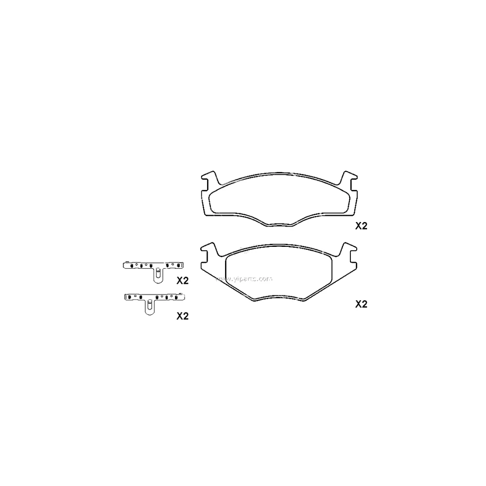 SEAT VW (FAW) VW (SVW) VOLKSWAGEN 171 698 151 F Front Axle Disc Brake Pad