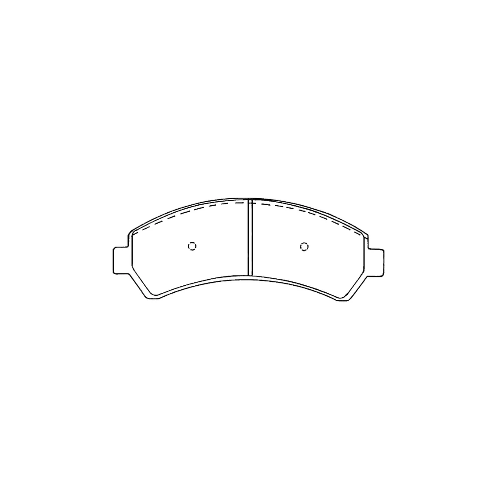 CHEVROLET ISUZU OLDSMOBILE 1802 9791 Front Axle Disc Brake Pad