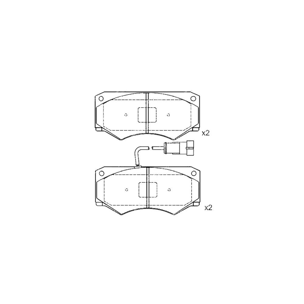 IVECO 190 6243 Front Axle Disc Brake Pad