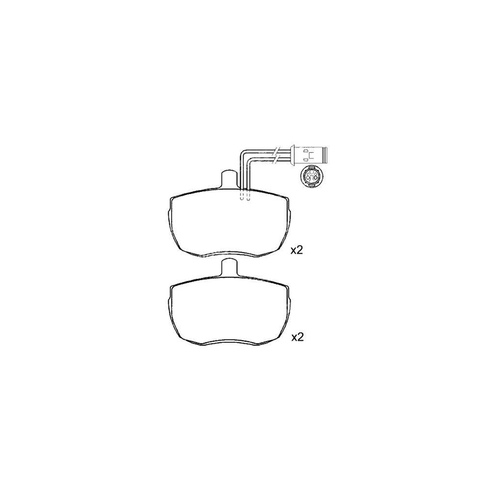 IVECO 190 2494 Front Axle Disc Brake Pad