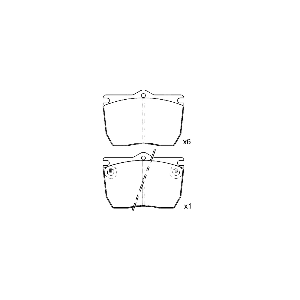IVECO 190 6216 Front Axle Disc Brake Pad