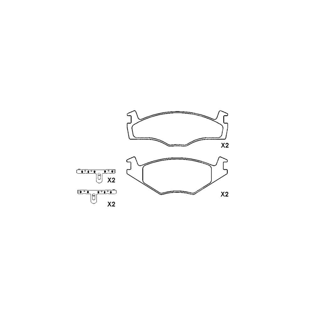SEAT VOLKSWAGEN 191 698 151 B Front Axle Disc Brake Pad