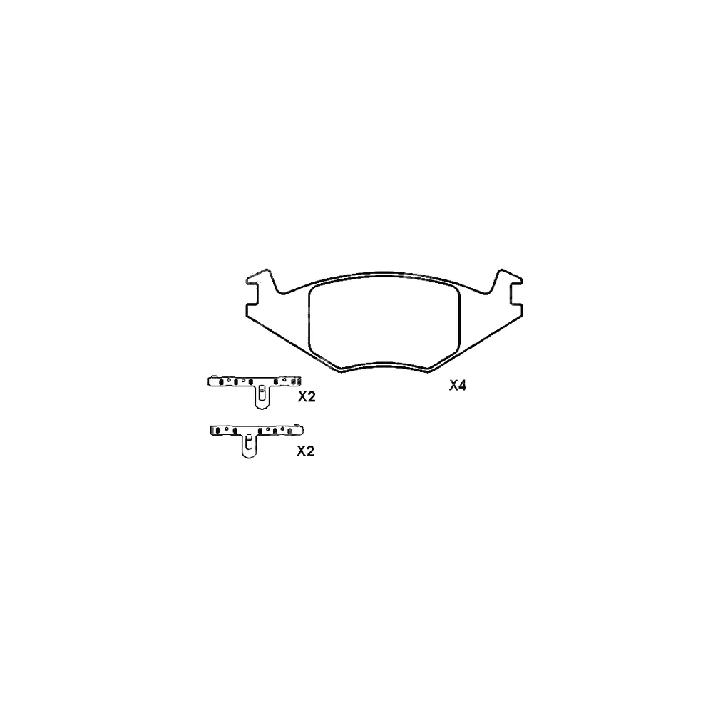 SEAT VOLKSWAGEN 191 698 151 F Front Axle Disc Brake Pad