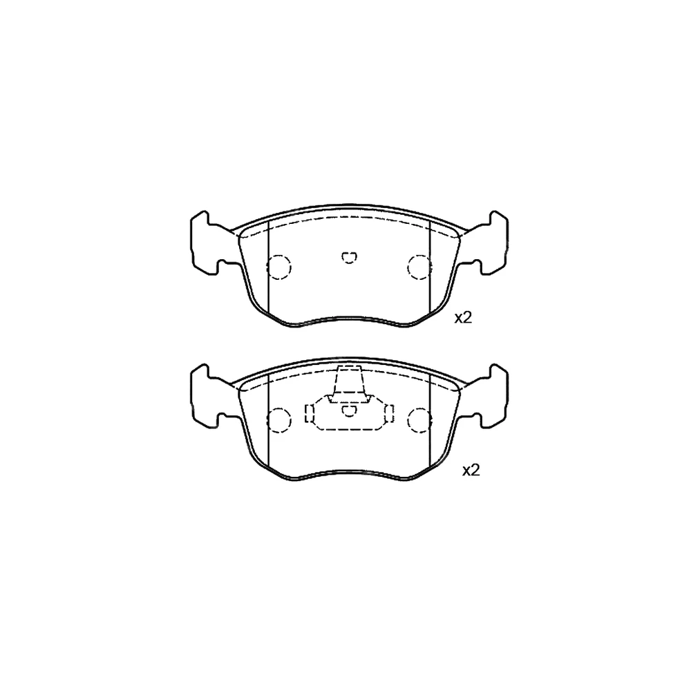 FORD 1 022 077 Front Axle Disc Brake Pad