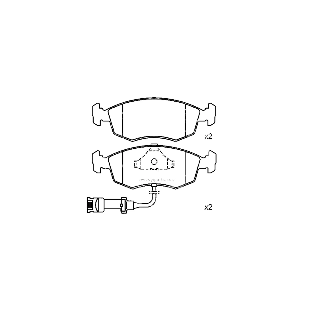 FORD 1 632 792 Front Axle Disc Brake Pad