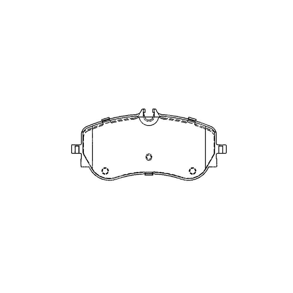 VOLKSWAGEN 2H6 698 451 Rear Axle Disc Brake Pad
