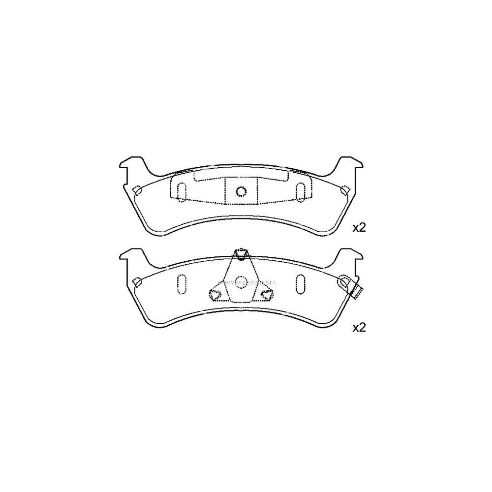 FORD USA 2L2Z-2200-BA Rear Axle Disc Brake Pad