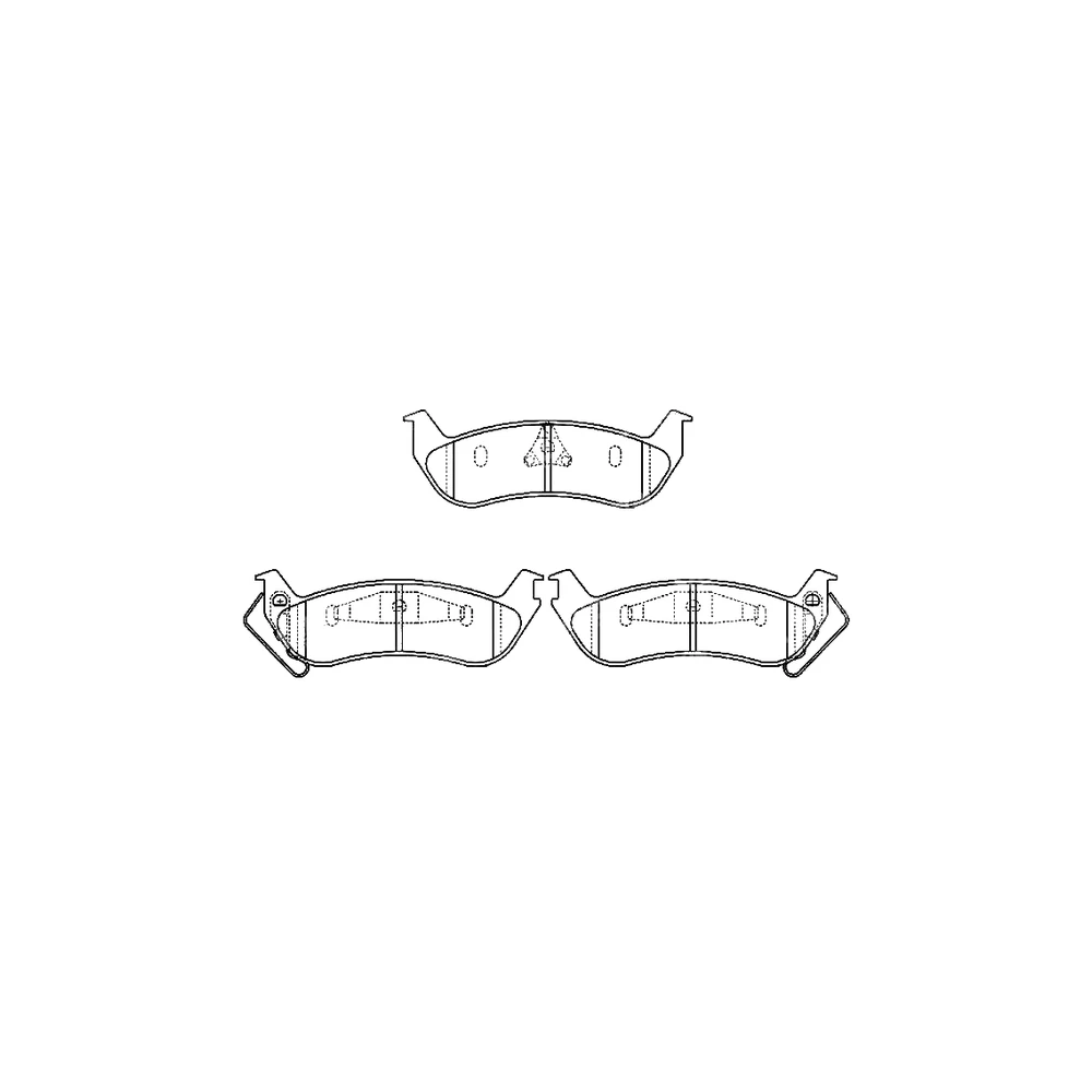 FORD LINCOLN 2LIZ-2200-AA Rear Axle Disc Brake Pad