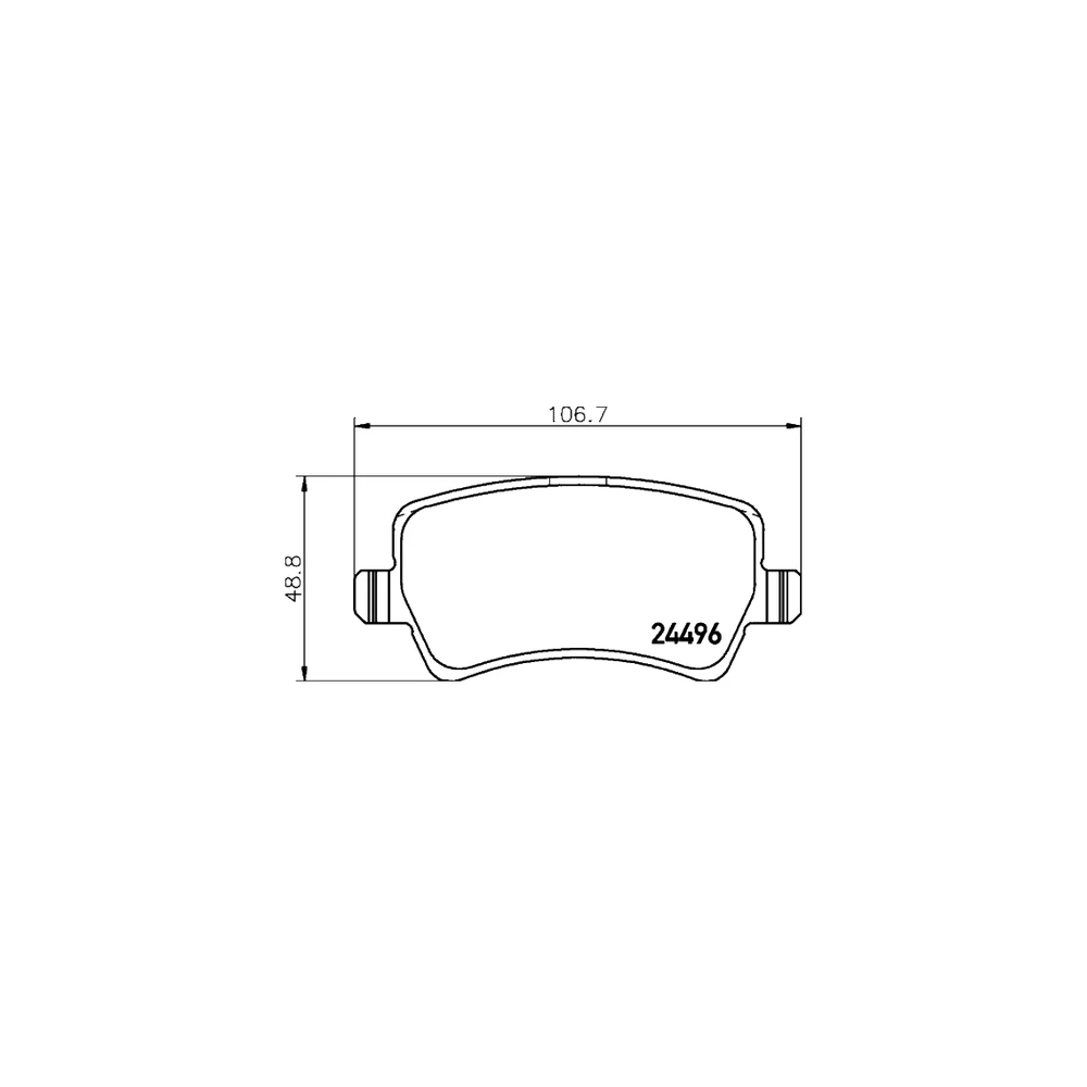 VOLVO VOLVO ASIA 31445985 Front Axle Disc Brake Pad