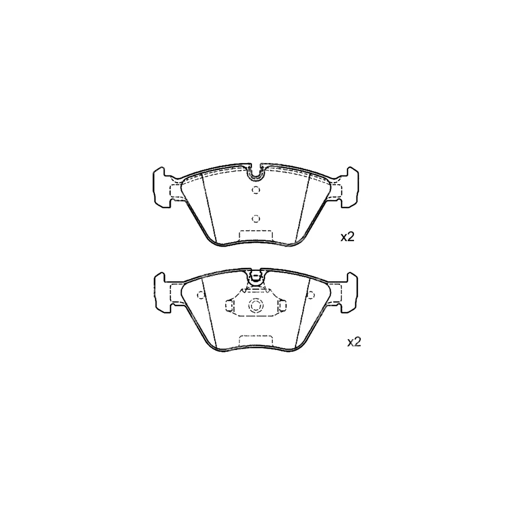 BMW MG 34 11 6 779 652 Front Axle Disc Brake Pad