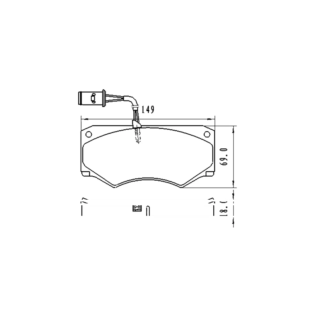 IVECO 424 708 41 Rear Axle Disc Brake Pad