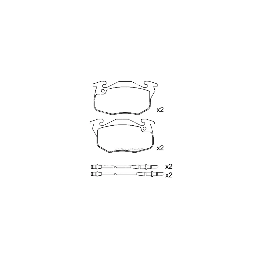 PEUGEOT 4250.91 Front Axle Disc Brake Pad