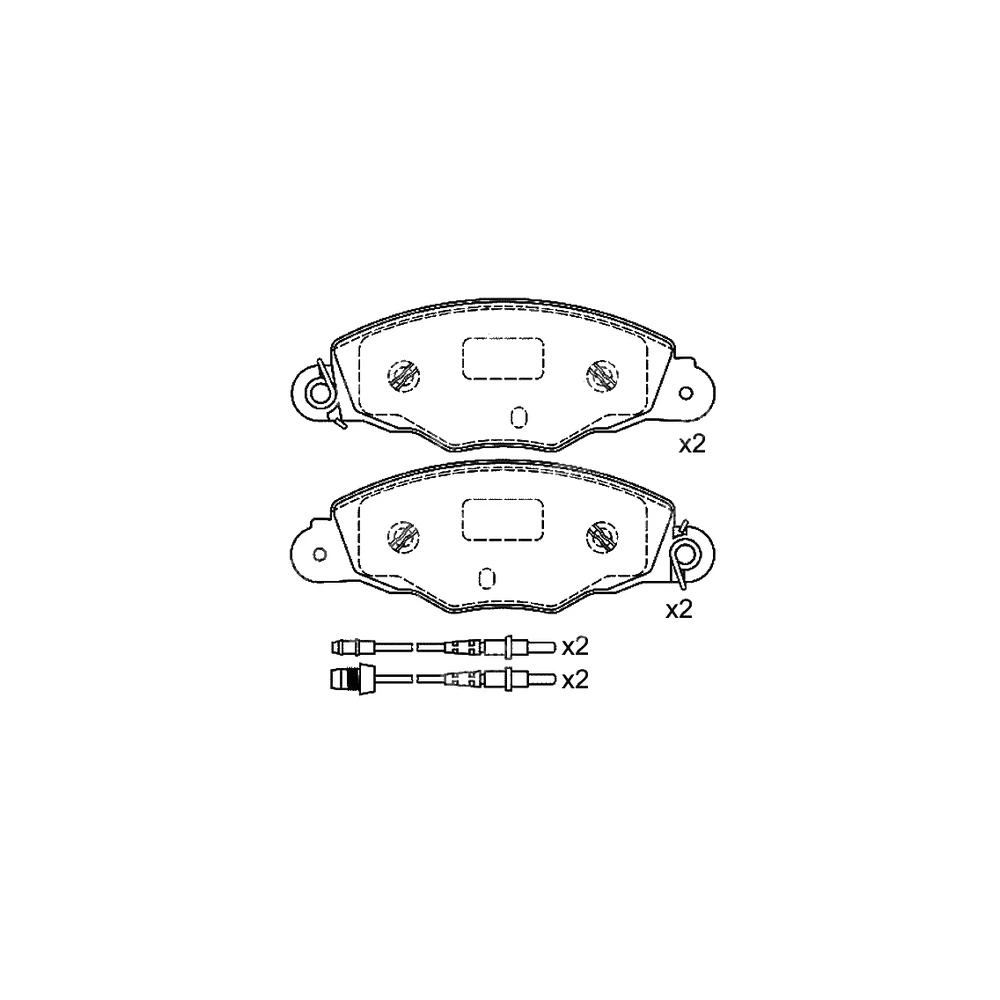 PEUGEOT 4251.03 Front Axle Disc Brake Pad