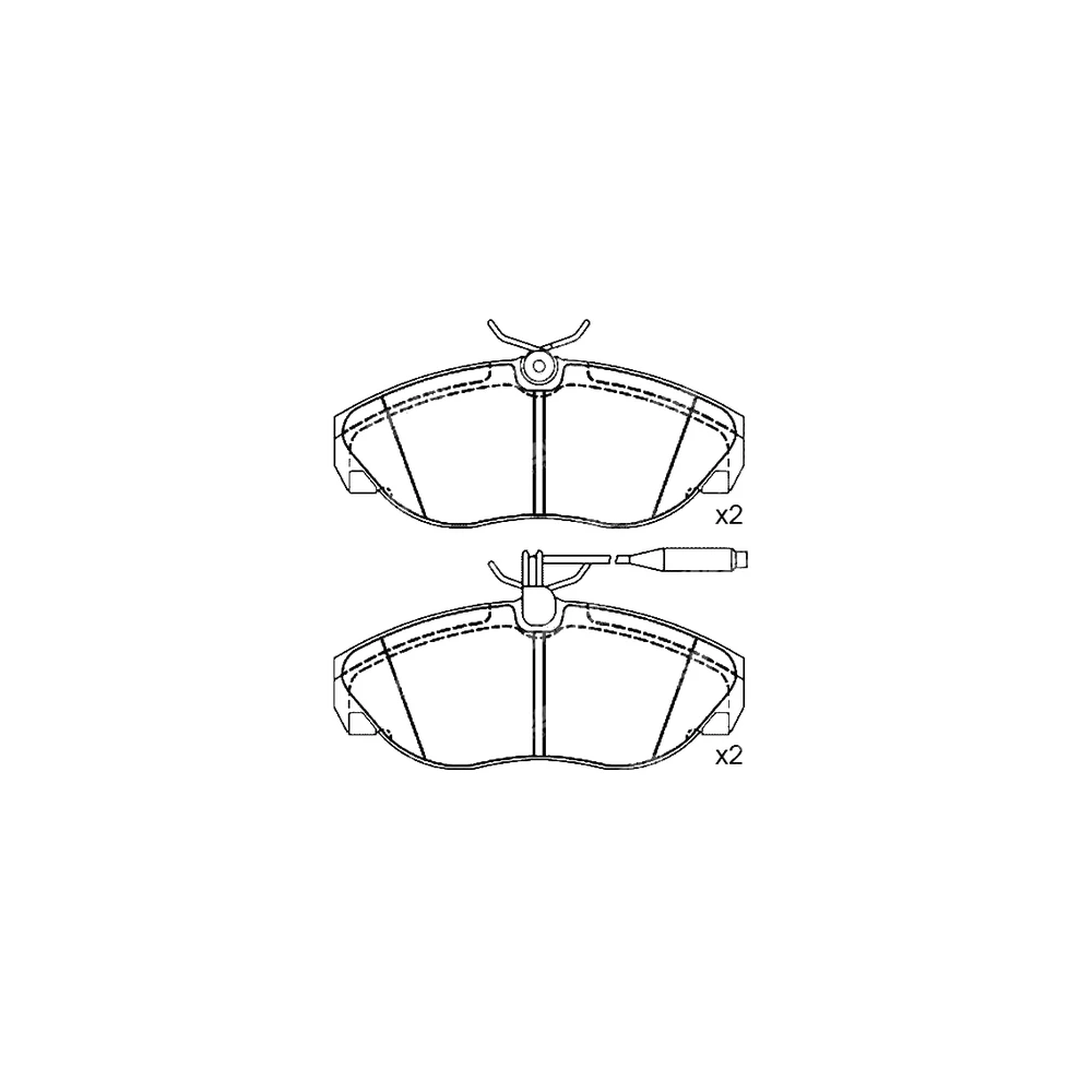 CITROEN FIAT PEUGEOT 4251.17 Front Axle Disc Brake Pad