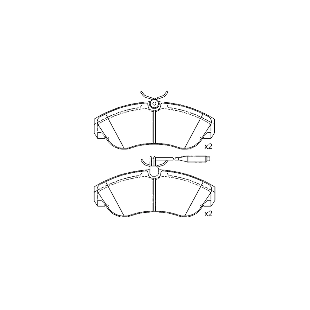 CITROEN FIAT PEUGEOT 4251.19 Front Axle Disc Brake Pad