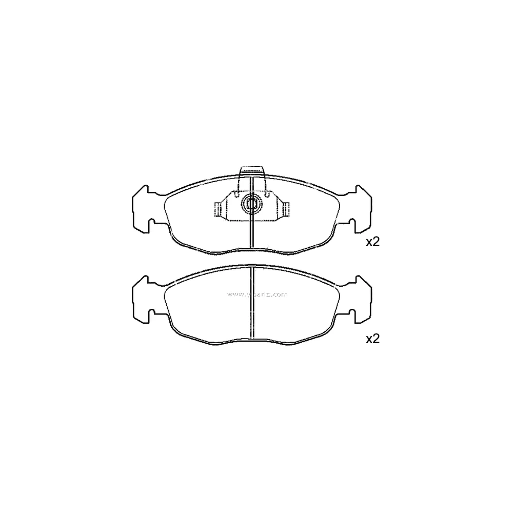 CITROEN PEUGEOT 4251.34 Front Axle Disc Brake Pad
