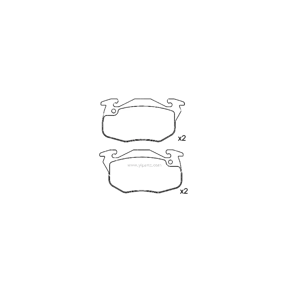 CITROEN 4251.37 Front Axle Disc Brake Pad