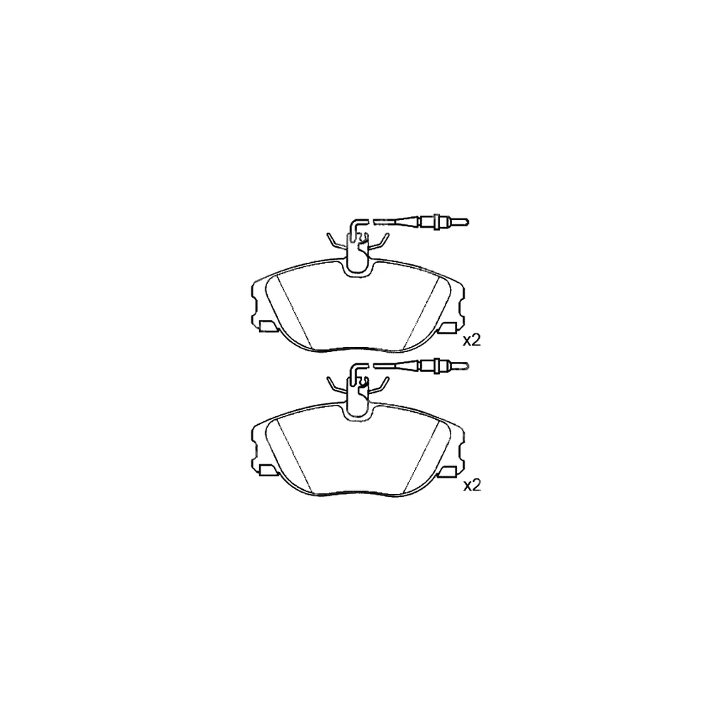 CITROEN 4251.59 Rear Axle Disc Brake Pad