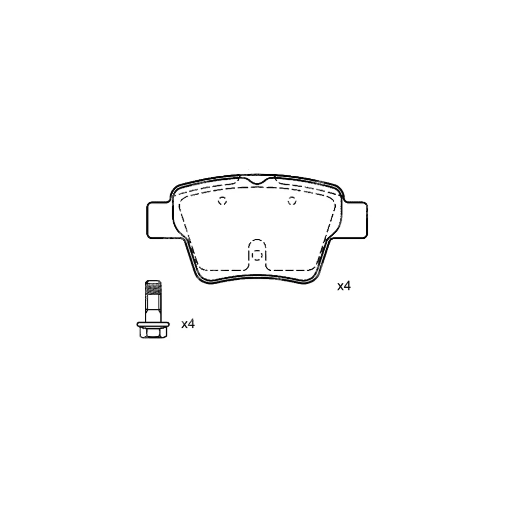 CITROEN 4253.71 Rear Axle Disc Brake Pad
