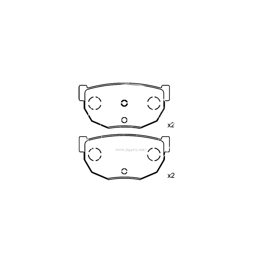 NISSAN 44060-01P91 Rear Axle Disc Brake Pad