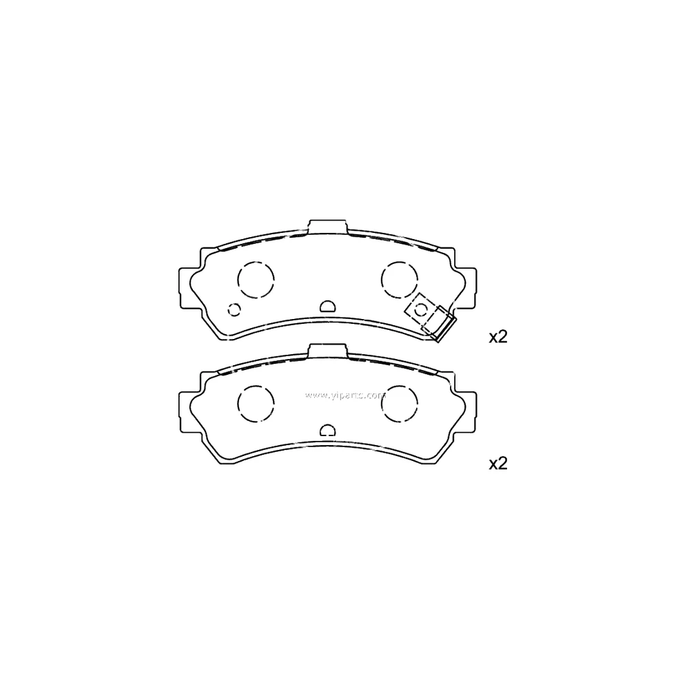 NISSAN 44060-0M890 Rear Axle Disc Brake Pad