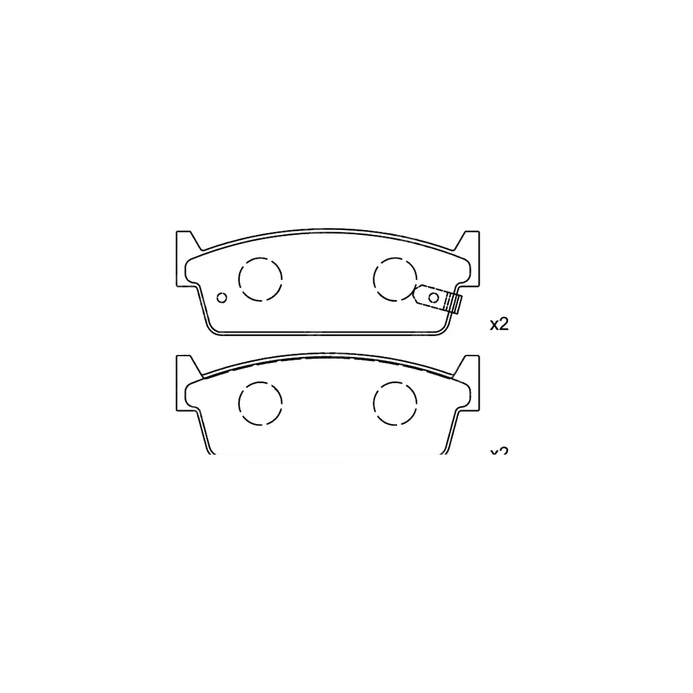 INFINITI NISSAN 44060-21P86 Front Axle Disc Brake Pad