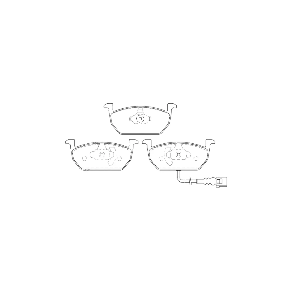AUDI AUDI (FAW) 447 698 151 C Front Axle Disc Brake Pad