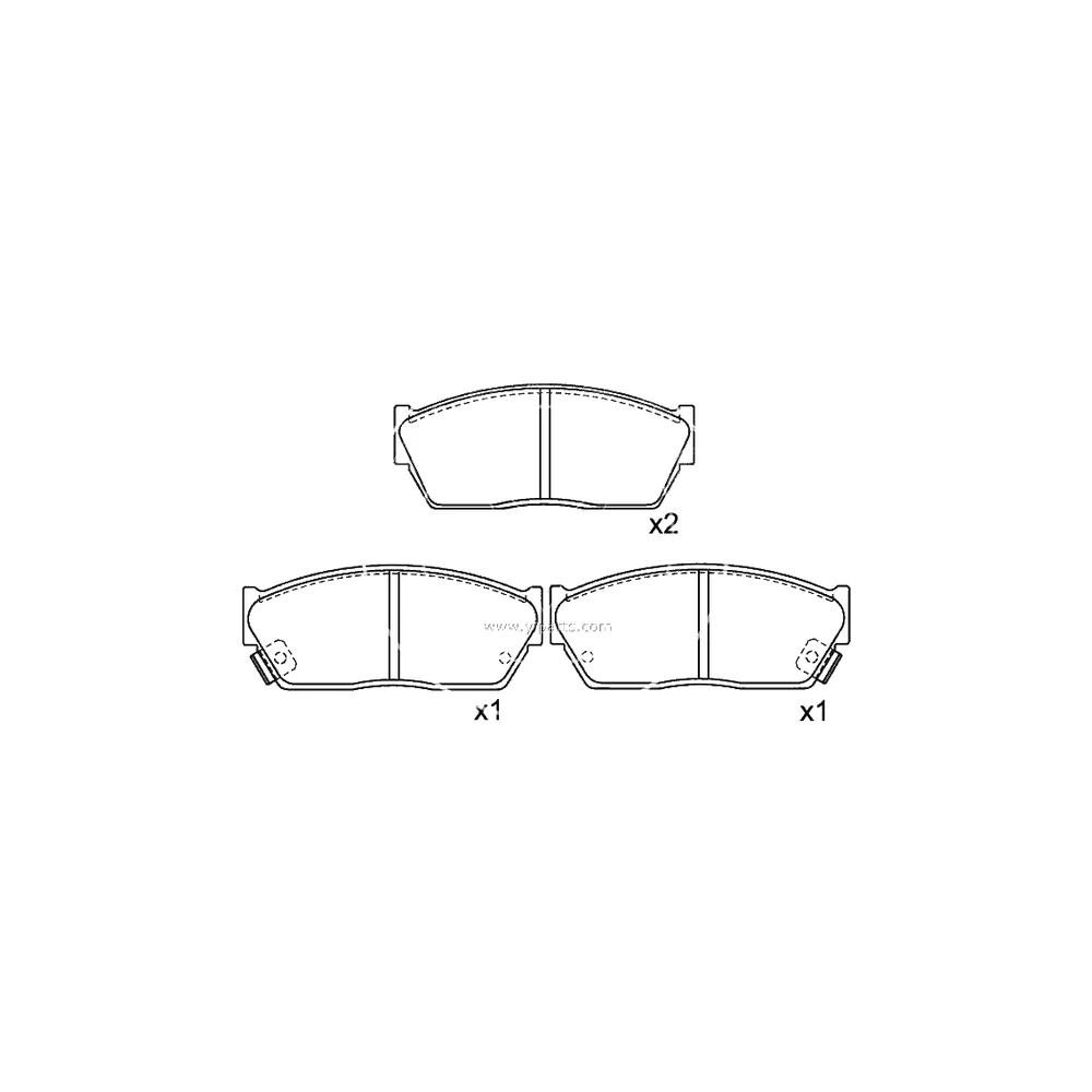 HONDA 45022-SA0-680 Front Axle Disc Brake Pad