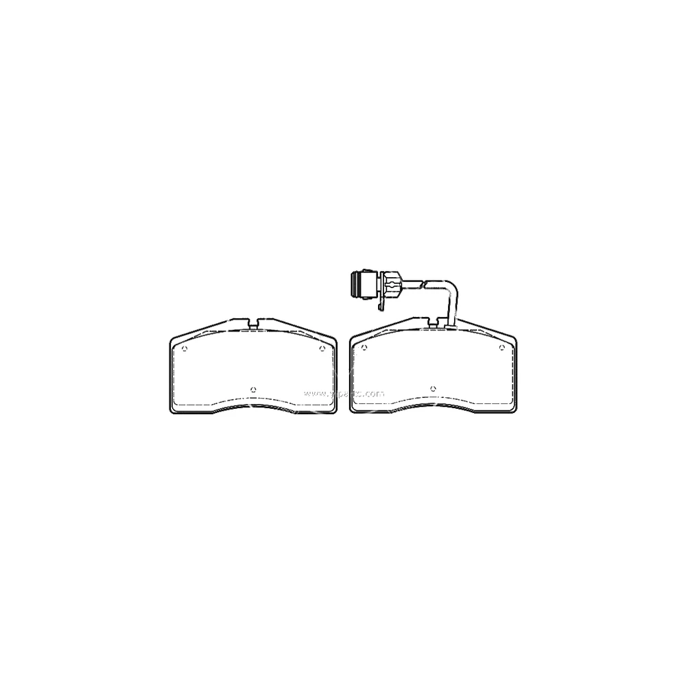 AUDI 4D0 698 151 L Front Axle Disc Brake Pad