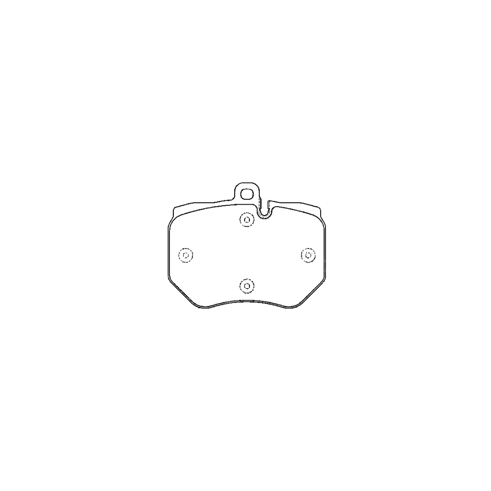 AUDI 4F0 698 151 E Front Axle Disc Brake Pad