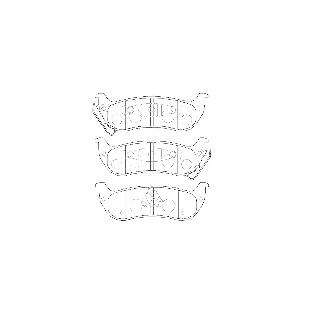 CHRYSLER 5114439AA Rear Axle Disc Brake Pad