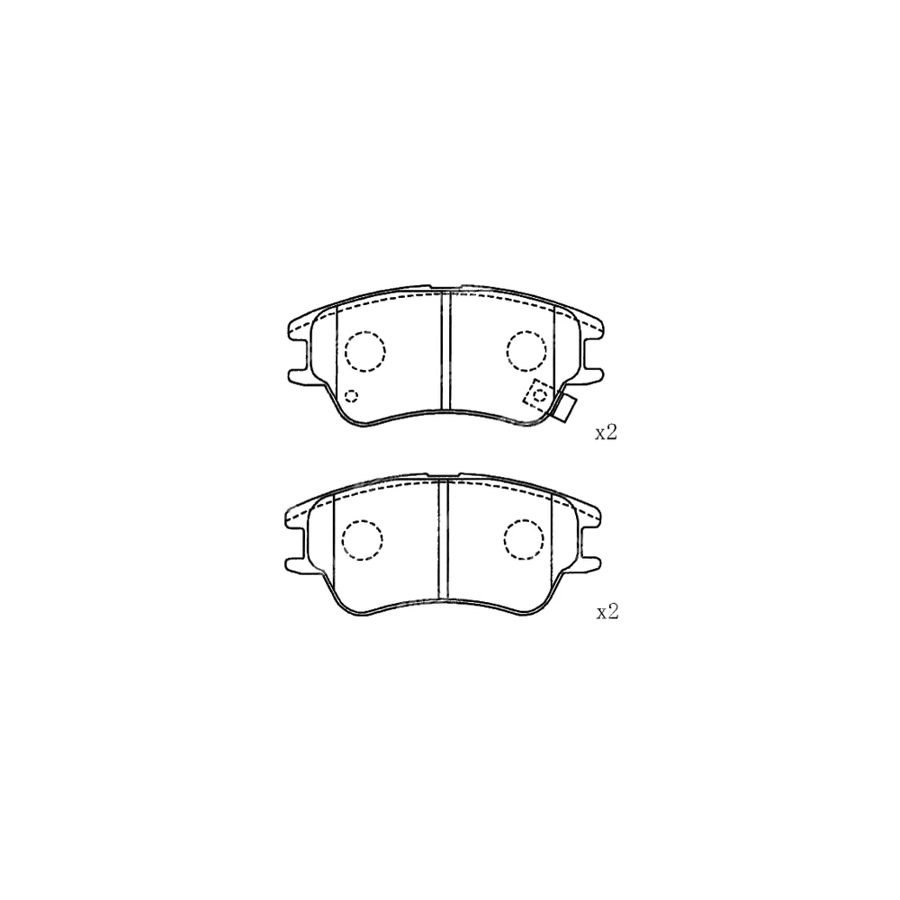 HYUNDAI 58101-C2A10 Front Axle Disc Brake Pad