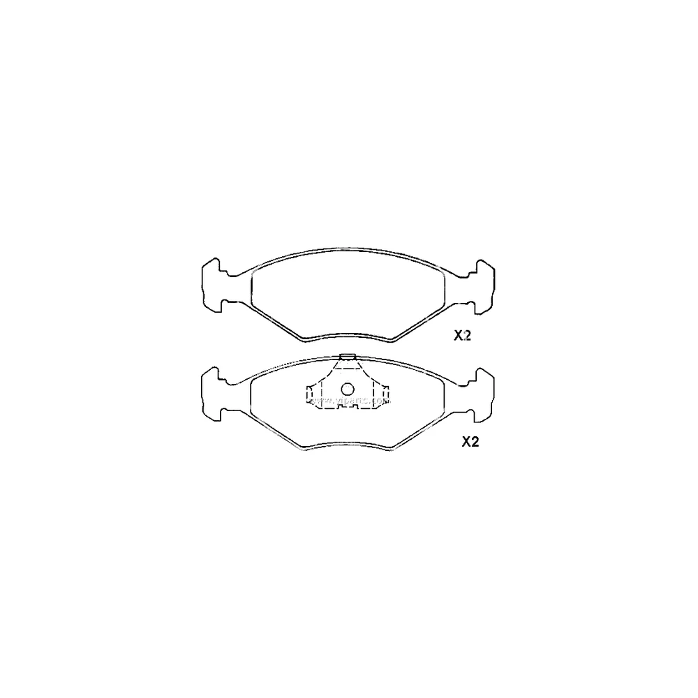 FIAT 5 882 985 Front Axle Disc Brake Pad