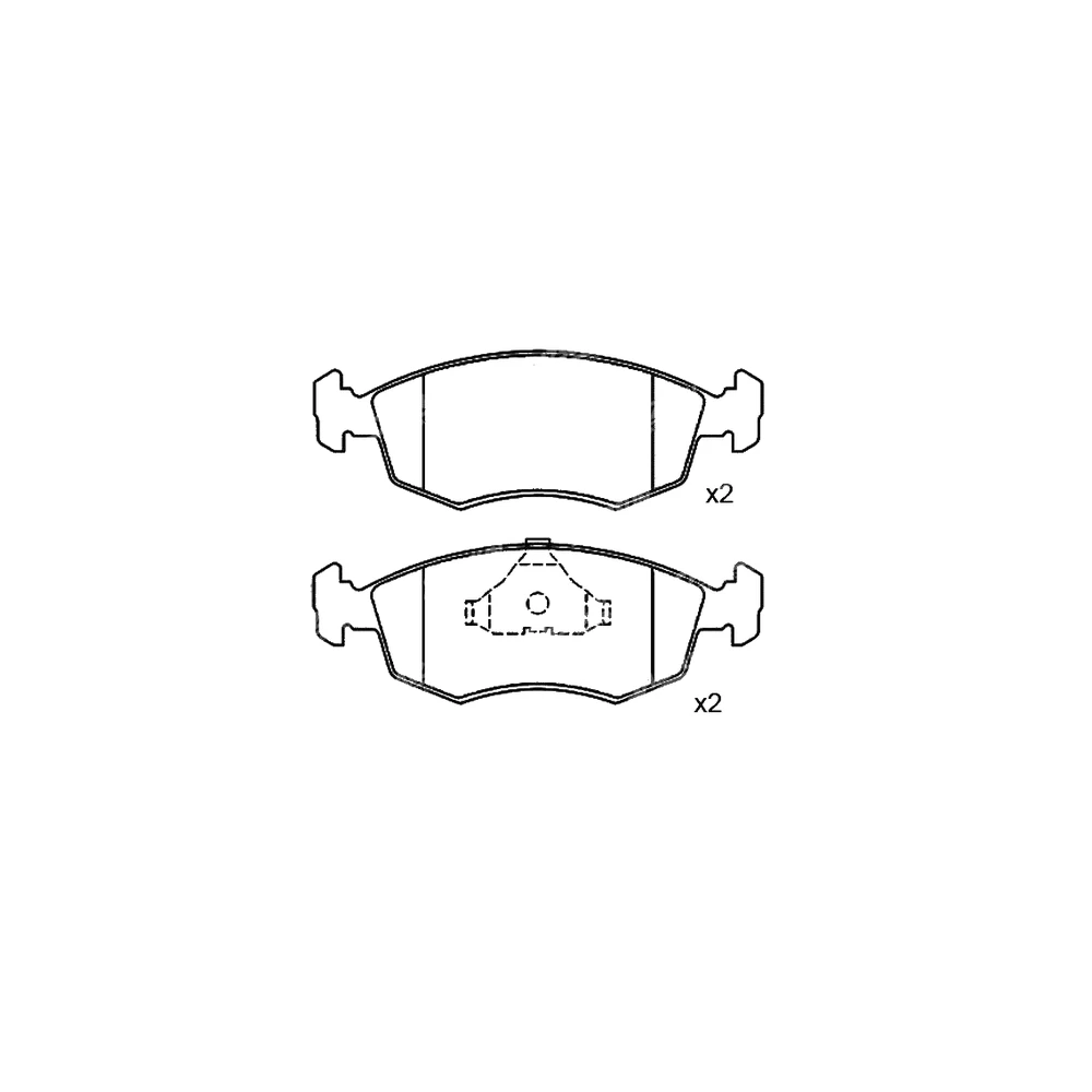 FORD 5 020 817 Front Axle Disc Brake Pad