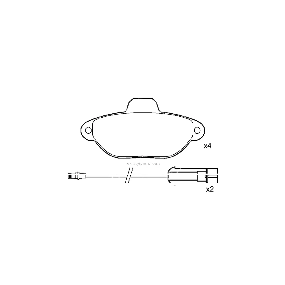 FIAT 5 892 736 Front Axle Disc Brake Pad