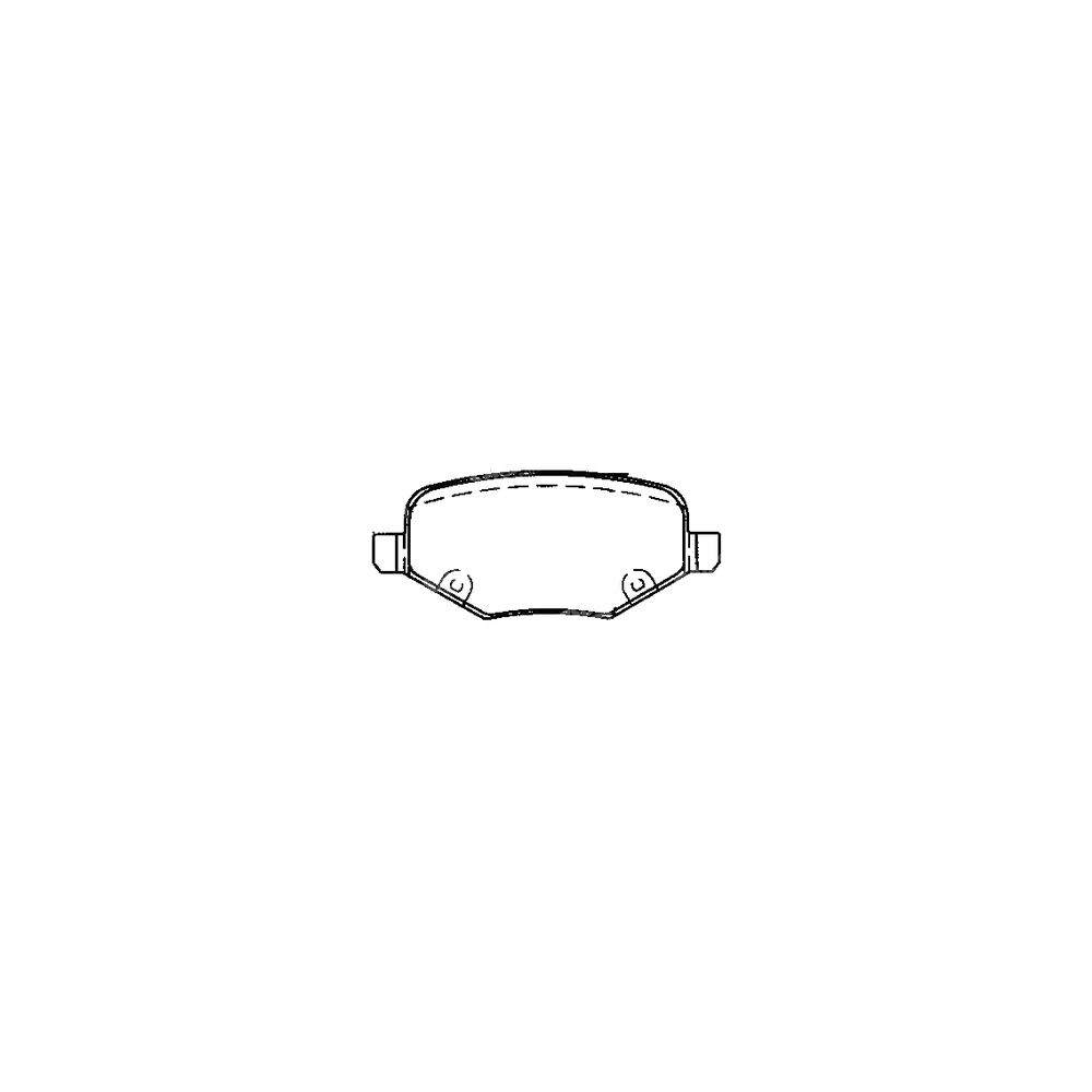 CHRYSLER DODGE 68192-439AA Rear Axle Disc Brake Pad