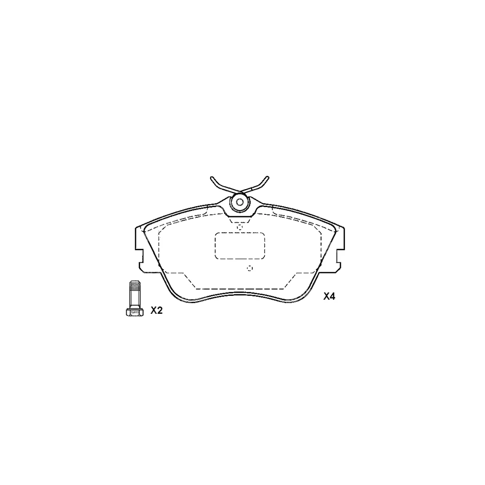 VOLKSWAGEN 701 698 151 D Front Axle Disc Brake Pad