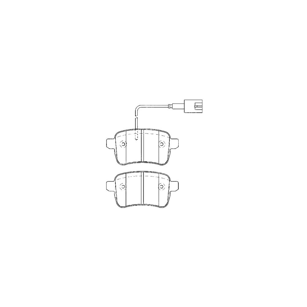 ALFA ROMEO 77365357 Rear Axle Disc Brake Pad